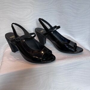 Camper black sling back kitten heels, EU 37